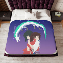 Load image into Gallery viewer, Spirited Away Minimalist Sherpa Blanket
