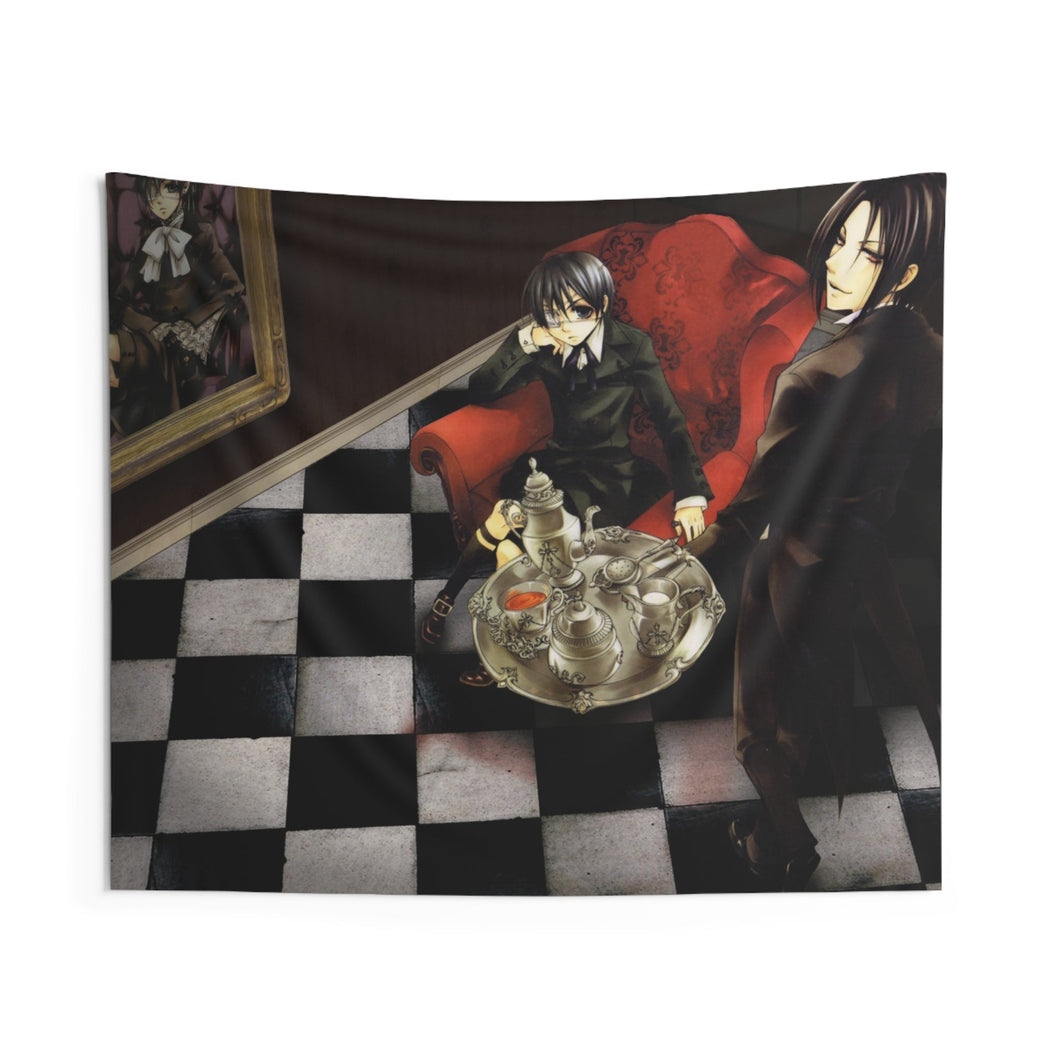 Black Butler Indoor Wall Tapestry