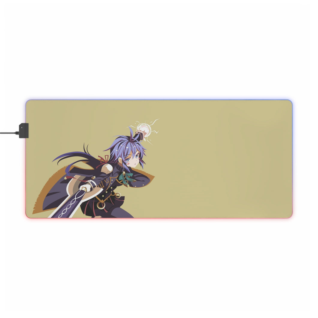Riel Rayford - Rokudenashi Majutsu Koushi to Akashic Records RGB LED Mouse Pad (Desk Mat)