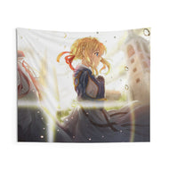 Zero Two and Violet Evergarden Indoor Wall Tapestry