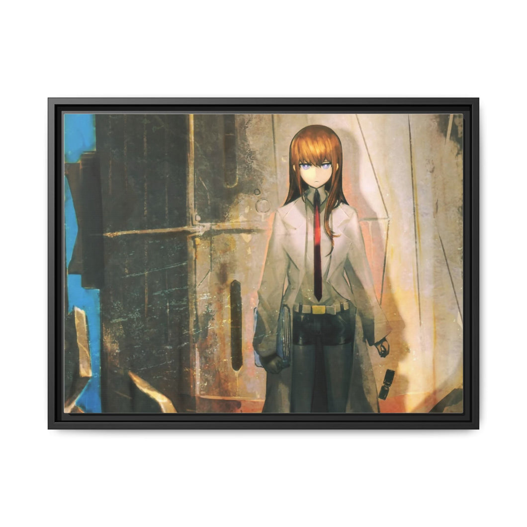 Makise Kurisu Canvas Framed Art Print