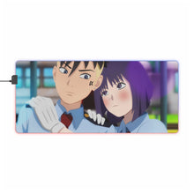 Load image into Gallery viewer, Sumire and Kawaki: Railway Security RGB LED Mouse Pad (Desk Mat)
