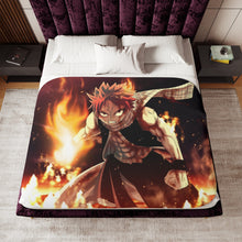 Load image into Gallery viewer, Anime Fairy Tailr Sherpa Blanket
