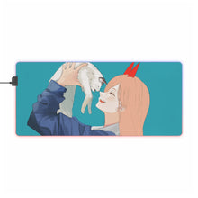 Load image into Gallery viewer, Anime Chainsaw Man RGB LED Mouse Pad (Desk Mat)
