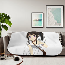 Load image into Gallery viewer, Eru Chitanda  Smile Sherpa Blanket
