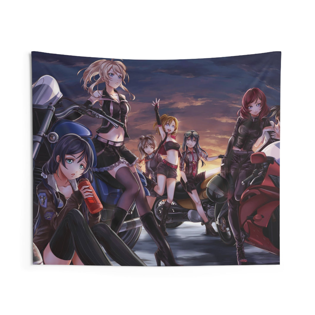 Love Live! Maki Nishikino, Kotori Minami, Umi Sonoda, Honoka Kousaka, Eri Ayase Indoor Wall Tapestry