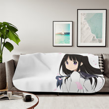 Load image into Gallery viewer, Eru Chitanda  Smile Sherpa Blanket
