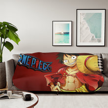 Load image into Gallery viewer, Monkey D. Luffy Sherpa Blanket

