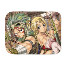 Load image into Gallery viewer, Fairy Tail Natsu Dragneel, Lucy Heartfilia Sherpa Blanket
