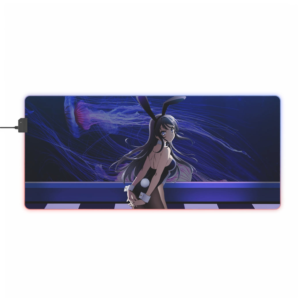 Bunny Girl RGB LED Mouse Pad (Desk Mat)