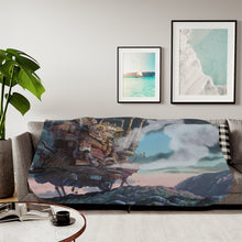 Load image into Gallery viewer, The walking castle Sherpa Blanket
