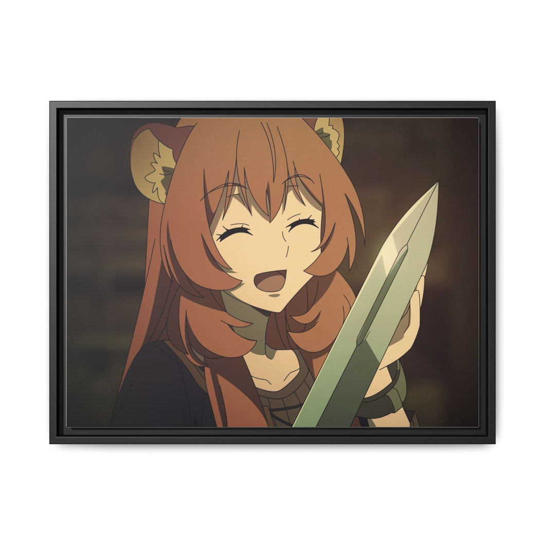 Raphtalia chan Canvas Framed Art Print