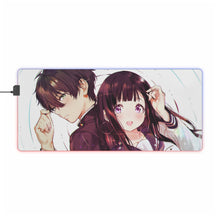 Load image into Gallery viewer, Hyouka Eru Chitanda RGB LED Mouse Pad (Desk Mat)
