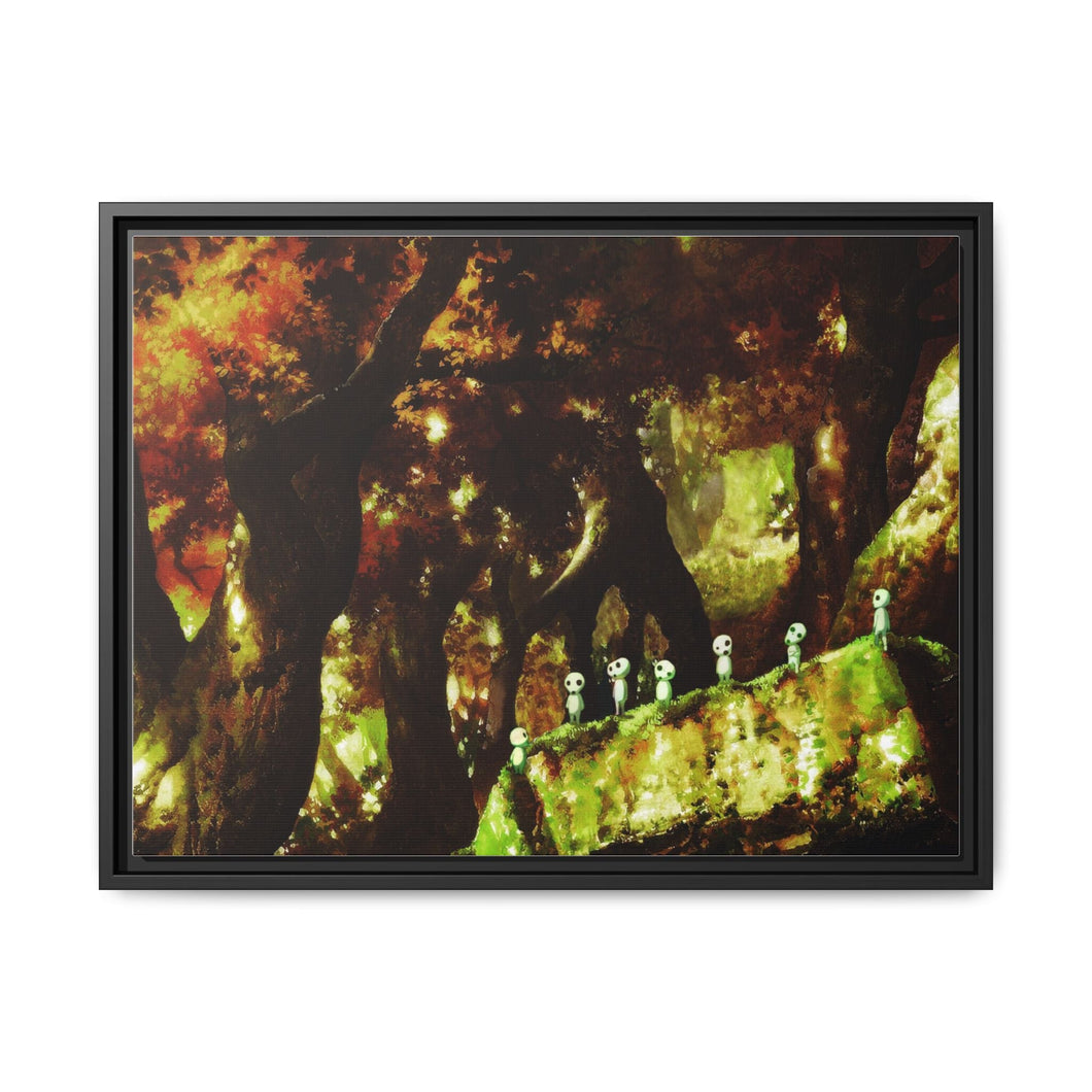 Anime Princess Mononoker Canvas Framed Art Print