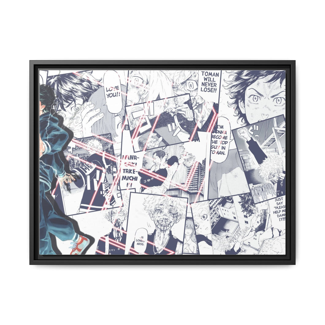 Hanagaki Takemichi Canvas Framed Art Print