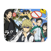 Load image into Gallery viewer, Durarara!! Izaya Orihara, Shizuo Heiwajima, Anri Sonohara Sherpa Blanket
