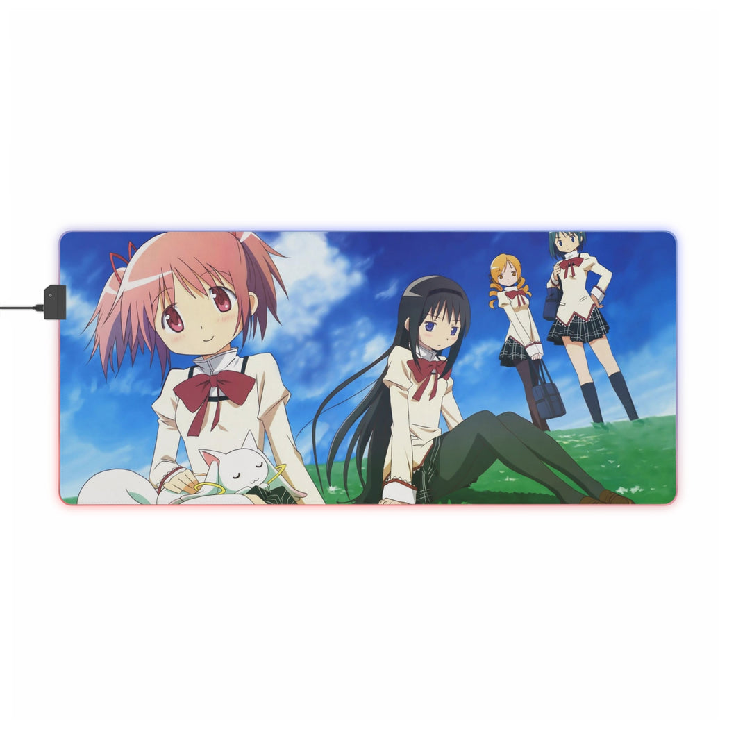 Puella Magi Madoka Magica RGB LED Mouse Pad (Desk Mat)
