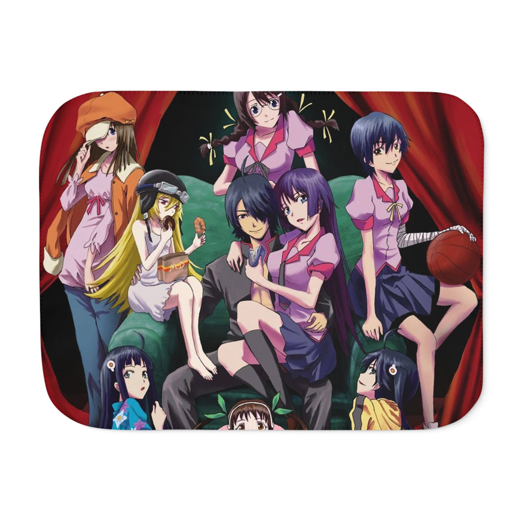 Monogatari (Series) Sherpa Blanket