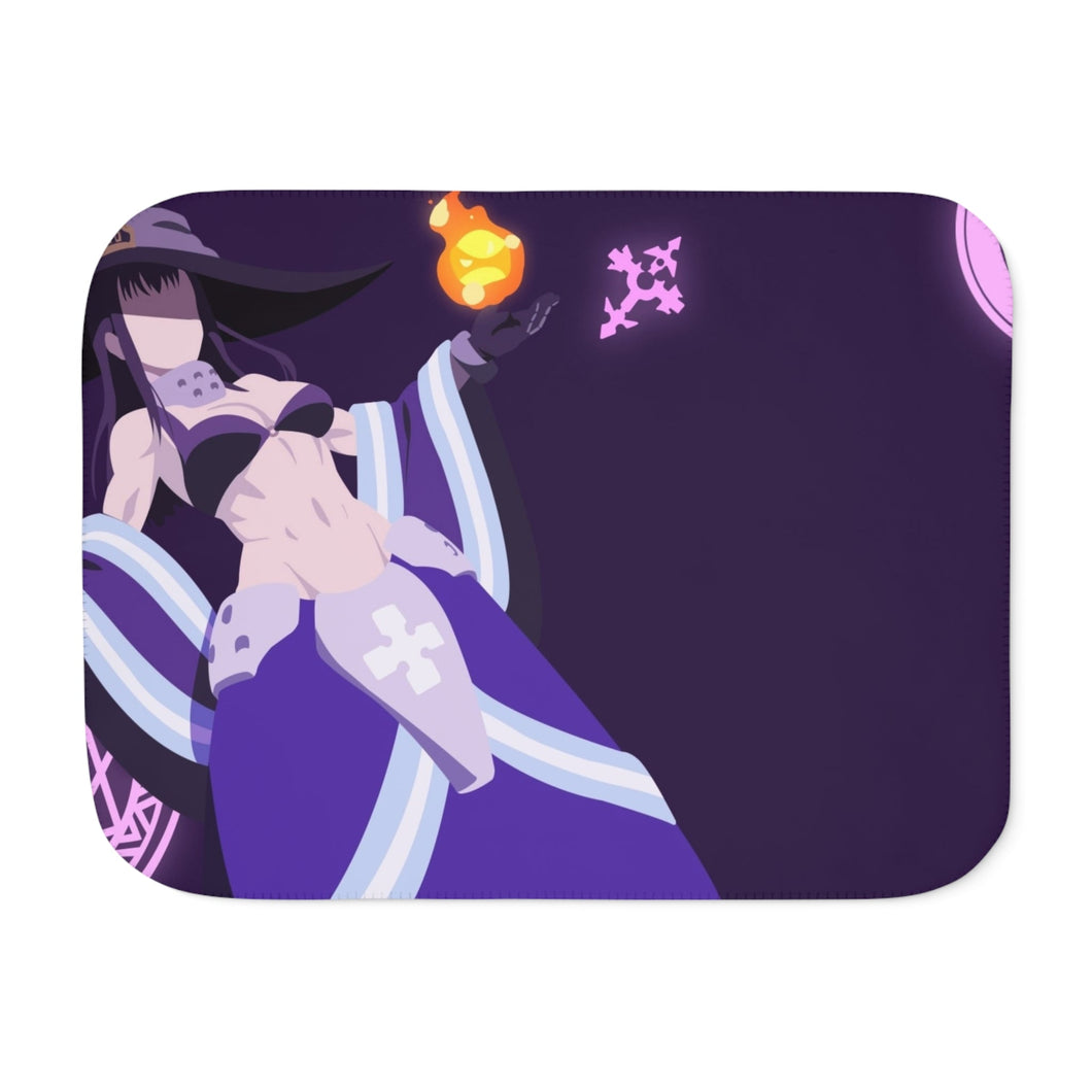 Maki Oze from Fire Force Minimalistfor Dekstop Sherpa Blanket