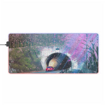 Load image into Gallery viewer, Scenic drive through the cherry blossoms RGB LED Mouse Pad (Desk Mat)
