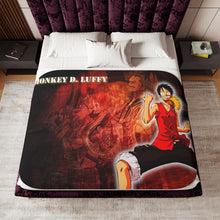 Load image into Gallery viewer, Anime One Piecer Sherpa Blanket
