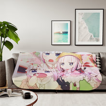 Load image into Gallery viewer, Anime Miss Kobayashi&#39;s Dragon Maid Sherpa Blanket
