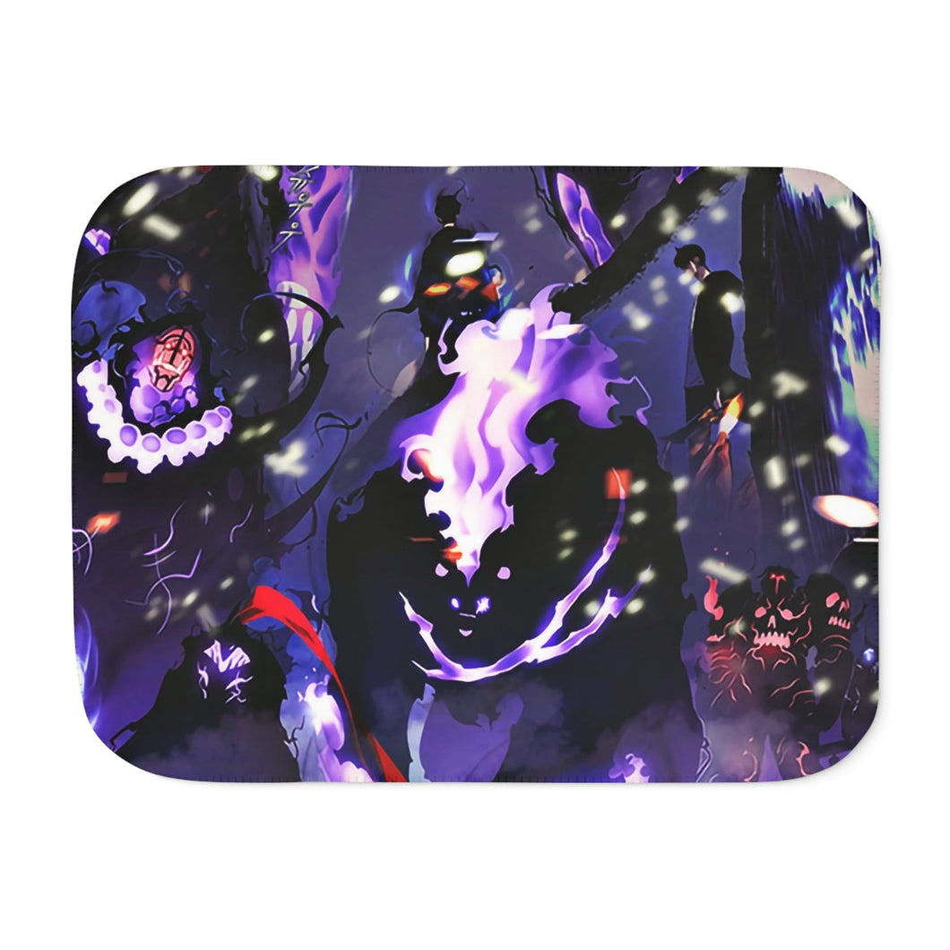 Anime Solo Leveling Sherpa Blanket