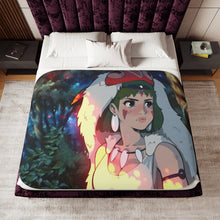 Load image into Gallery viewer, Princess Mononoke Sherpa Blanket
