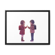 Anime ERASED Canvas Framed Art Print