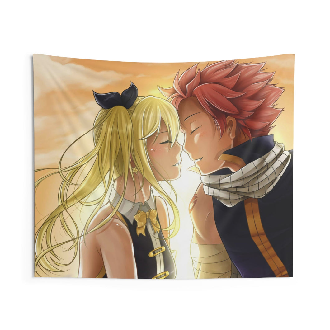 Fairy Tail Natsu Dragneel, Lucy Heartfilia Indoor Wall Tapestry