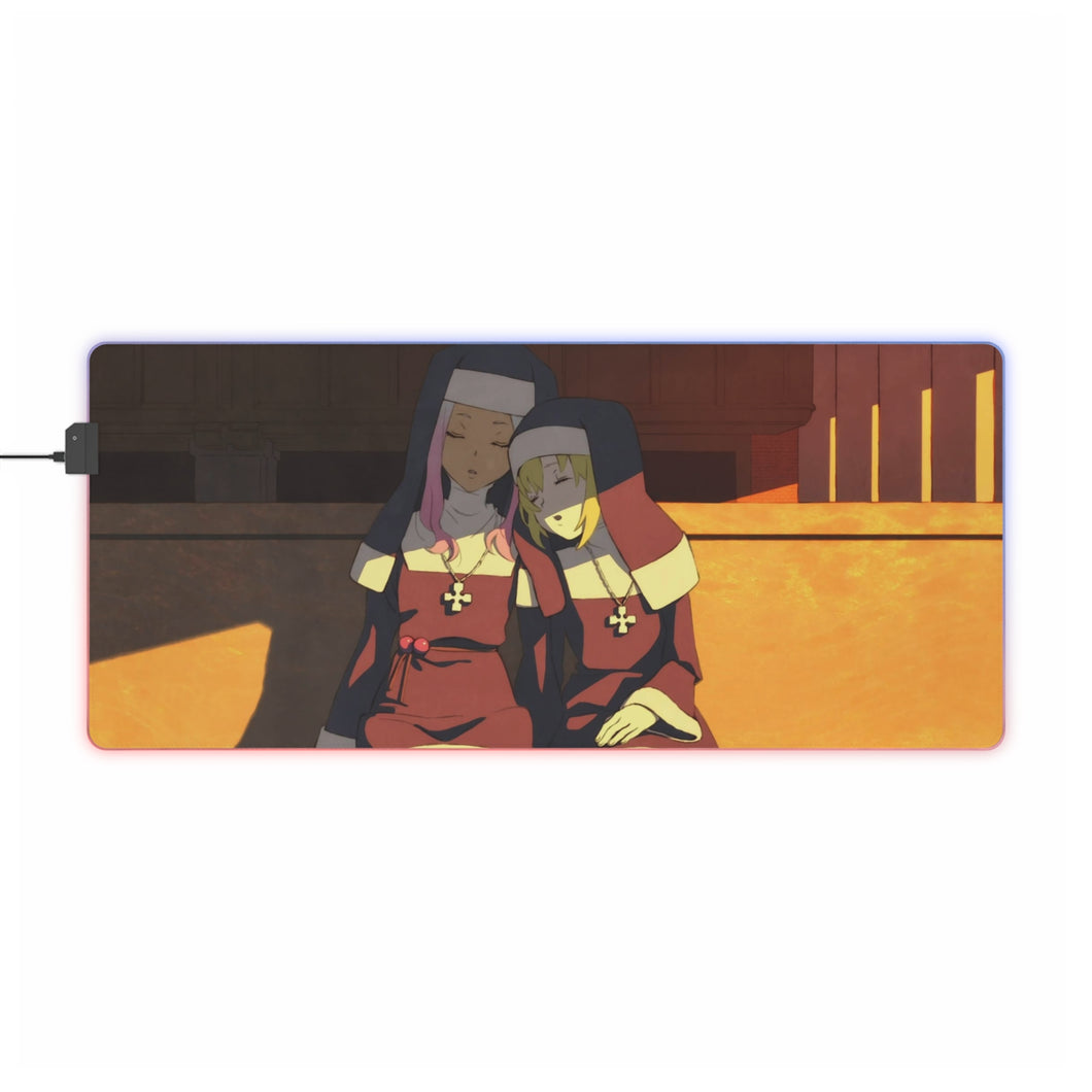 Fire Force Iris, Hibana RGB LED Mouse Pad (Desk Mat)