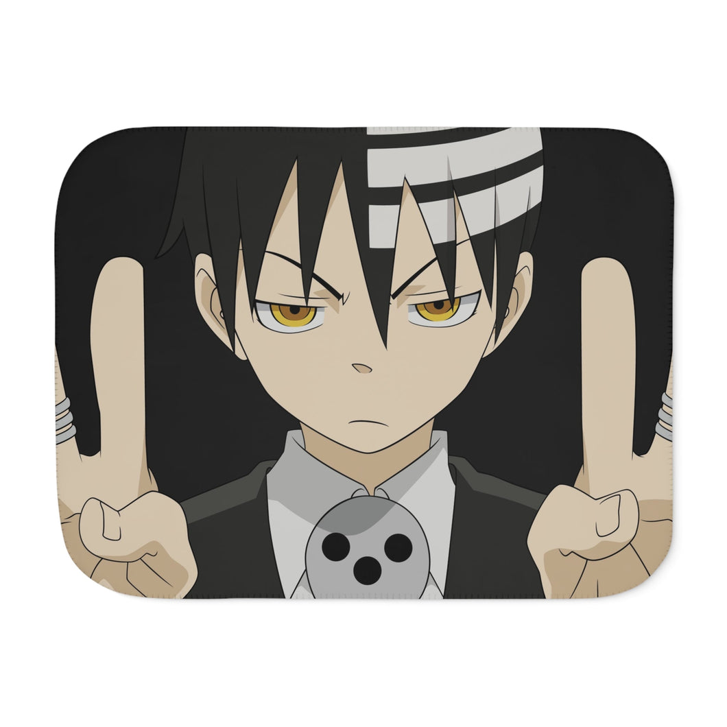 Soul Eater Death The Kid Sherpa Blanket
