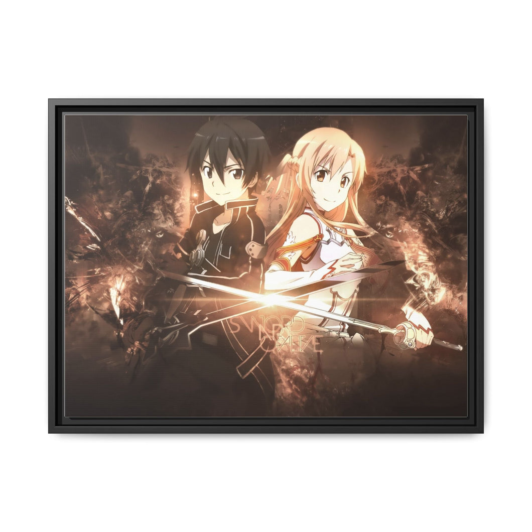 Anime Sword Art Online Canvas Framed Art Print