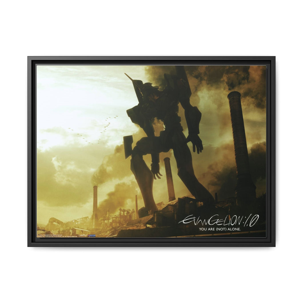 Anime Neon Genesis Evangelionr Canvas Framed Art Print