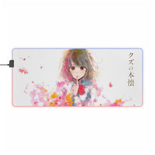 Load image into Gallery viewer, Kuzu No Honkai Hanabi Yasuraoka RGB LED Mouse Pad (Desk Mat)
