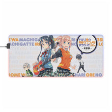 Load image into Gallery viewer, My Teen Romantic Comedy SNAFU Hachiman Hikigaya, Yukino Yukinoshita, Yui Yuigahama RGB LED Mouse Pad (Desk Mat)
