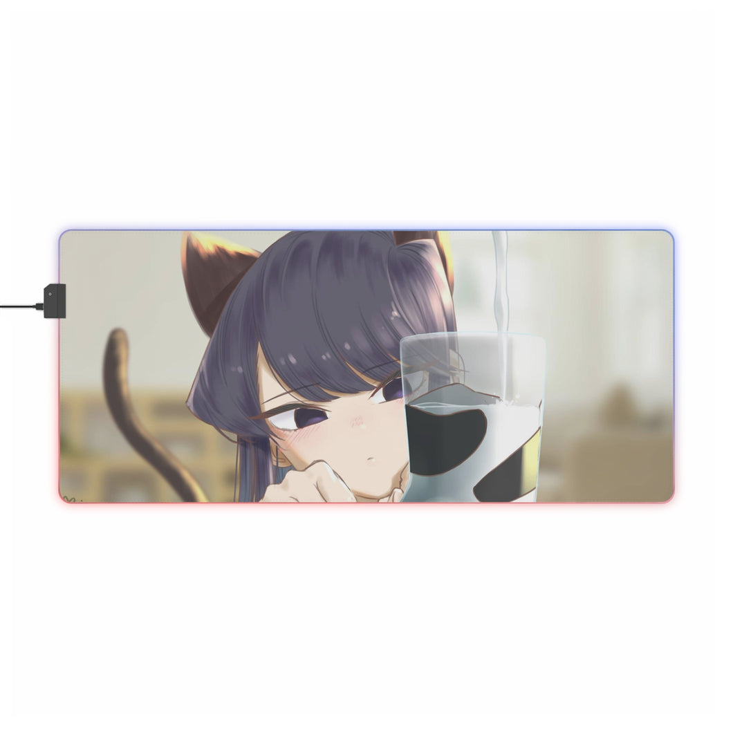 Komi Can't Communicate Komi Shouko RGB LED Mouse Pad (Desk Mat)