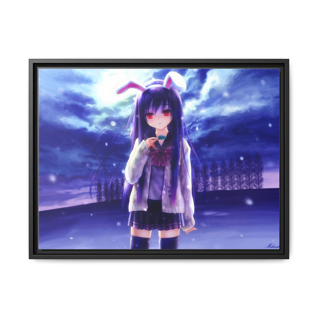 Reisen Udongein Inaba is one of the legendary lunar rabbits Canvas Framed Art Print