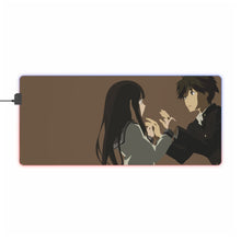Load image into Gallery viewer, Eru Chitanda  And  Hōtarō Oreki Holding hands RGB LED Mouse Pad (Desk Mat)

