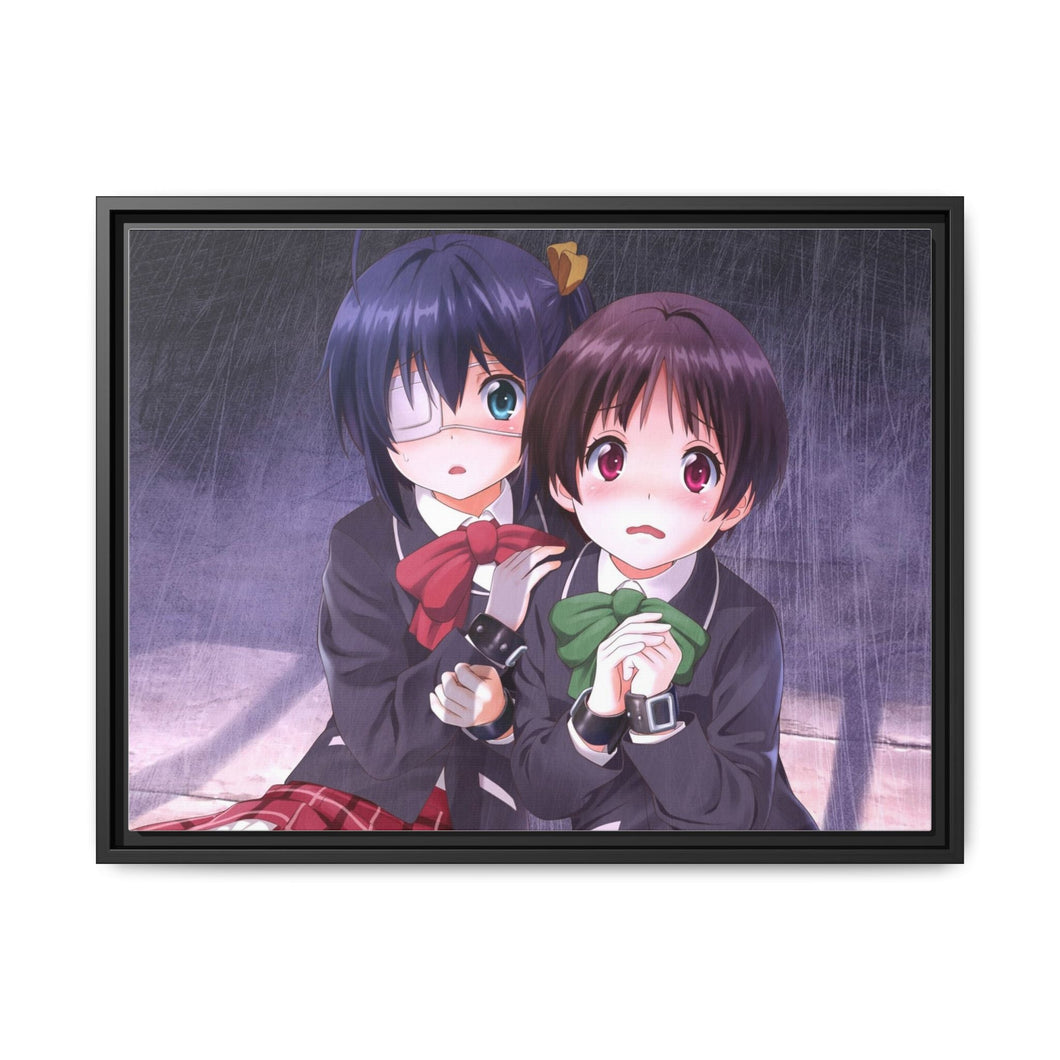 Anime Love, Chuni Canvas Framed Art Print