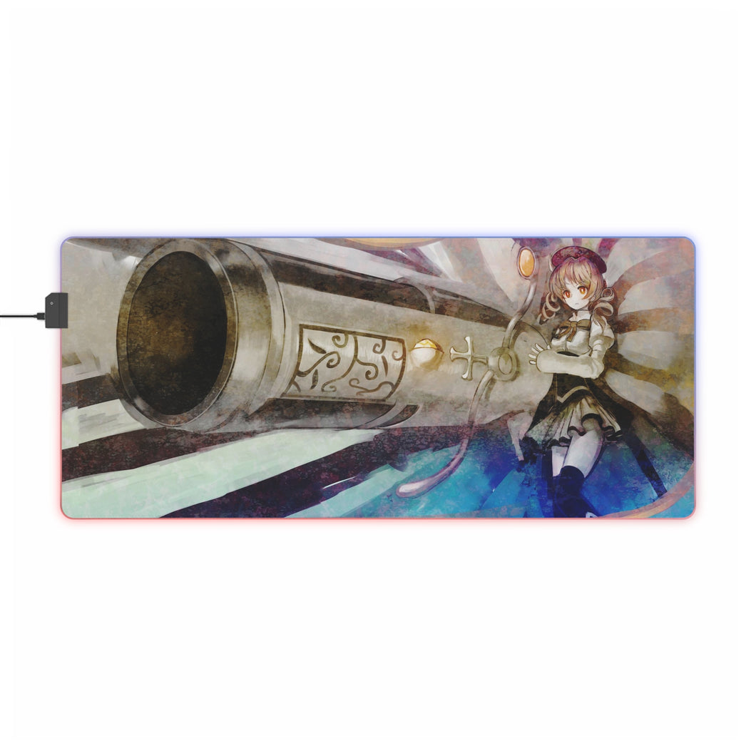 Puella Magi Madoka Magica Mami Tomoe RGB LED Mouse Pad (Desk Mat)