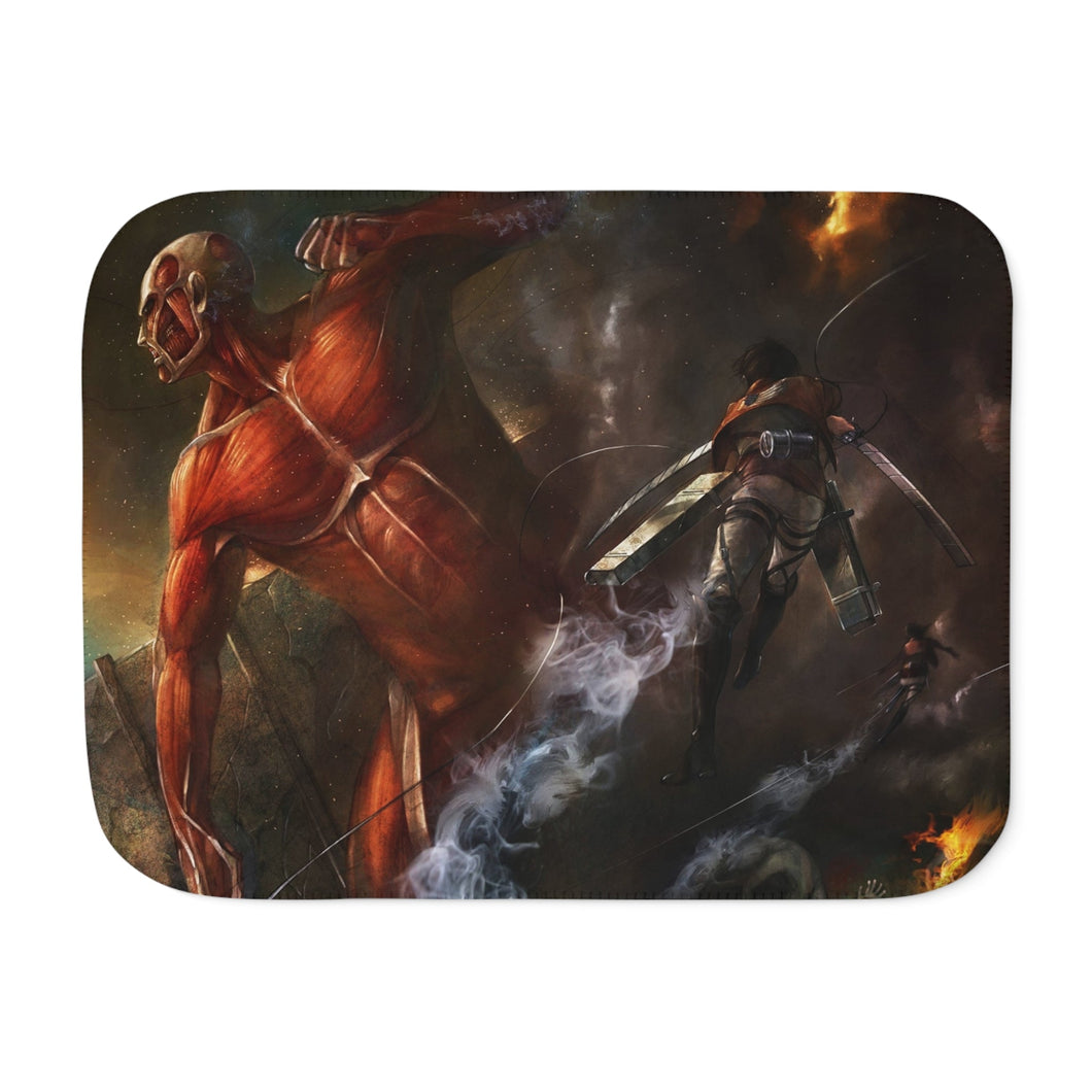 Anime Attack On Titan Sherpa Blanket