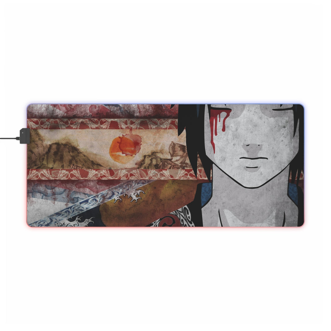 Uchiha Sasuke RGB LED Mouse Pad (Desk Mat)