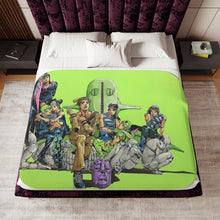 Load image into Gallery viewer, JoJo&#39;s Bizarre Adventure: Part 1-8 Sherpa Blanket

