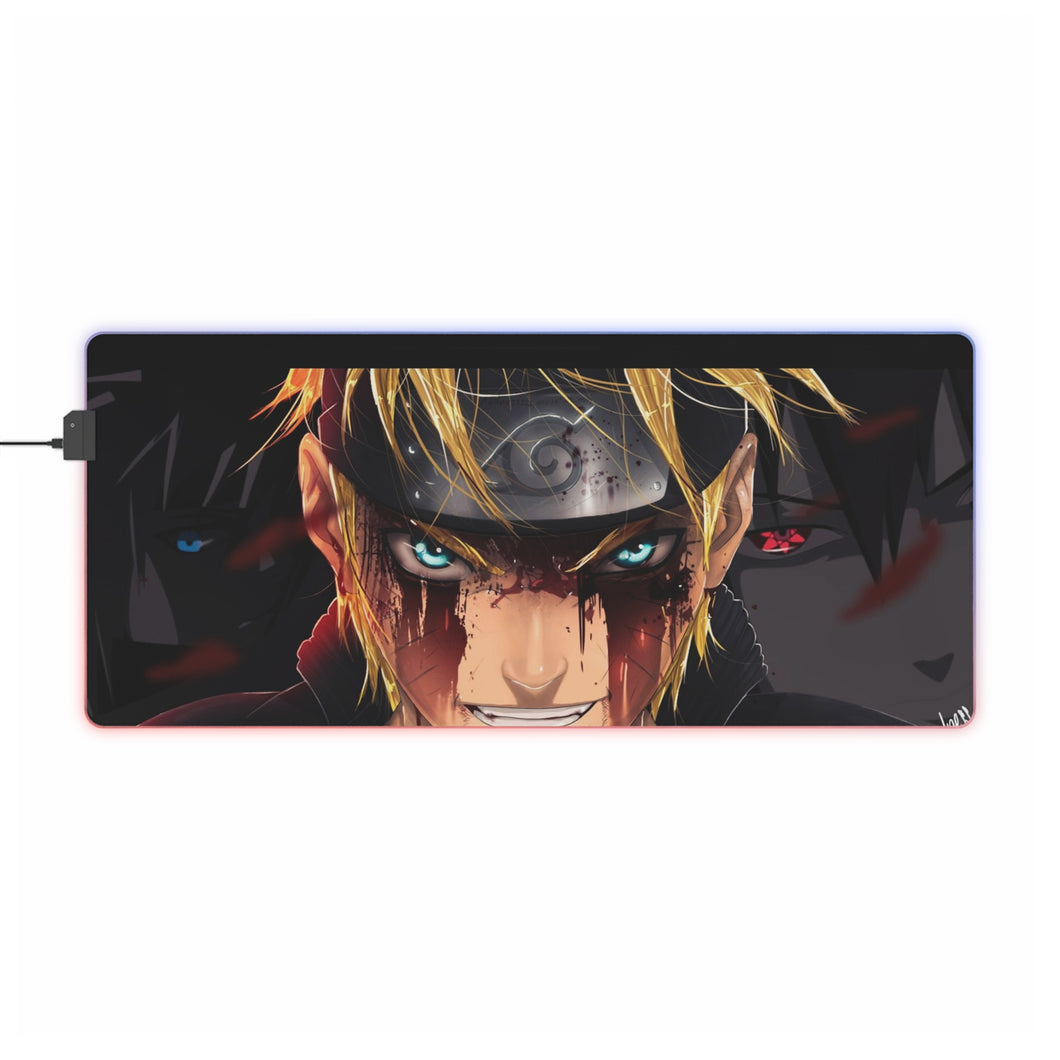 Naruto,Sasuke and Minato RGB LED Mouse Pad (Desk Mat)