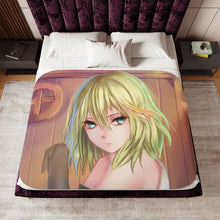 Load image into Gallery viewer, Is It Wrong To Try To Pick Up Girls In A Dungeon? Sherpa Blanket
