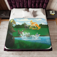 Load image into Gallery viewer, Pokemon team Sherpa Blanket
