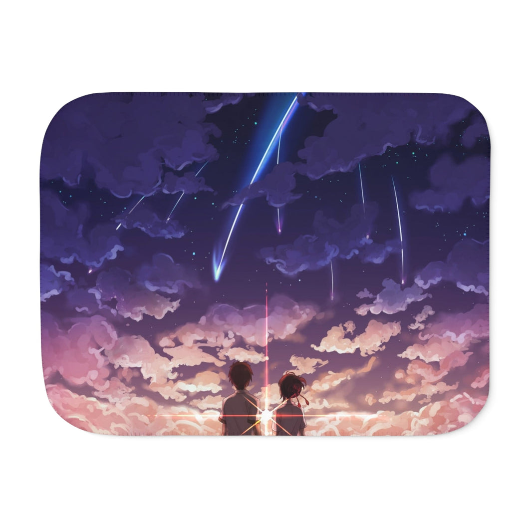 Taki and Mitsuha (Your Name) Sherpa Blanket