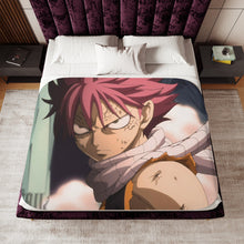 Load image into Gallery viewer, Fairy Tail Natsu Dragneel Sherpa Blanket
