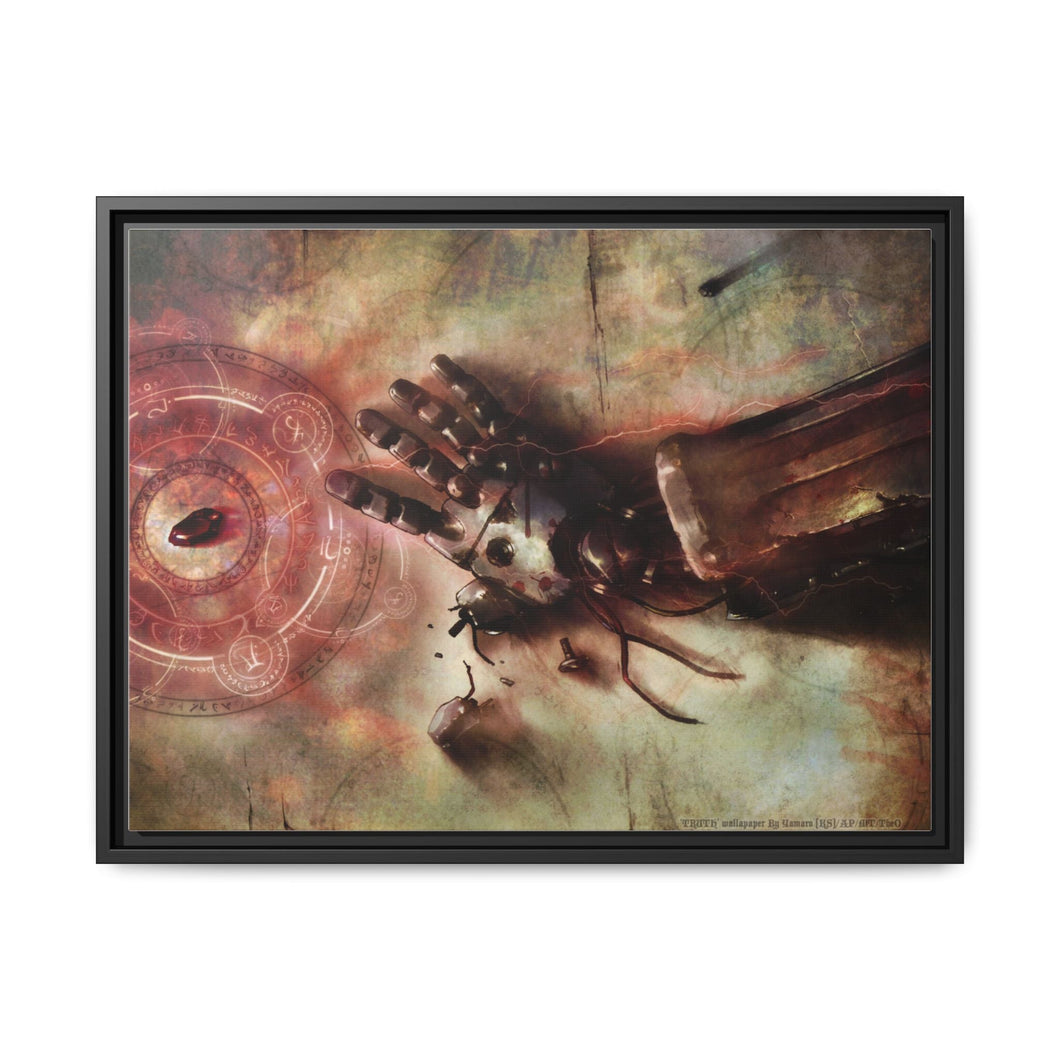 Anime FullMetal Alchemist Canvas Framed Art Print